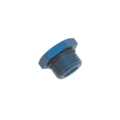Picture of 10AN Straight Thread Plug Adapter Fitting And O-Ring With Blue Finish