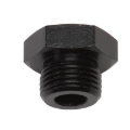 Picture of 8AN Straight Thread Plug Adapter Fitting And O-Ring With Black Finish