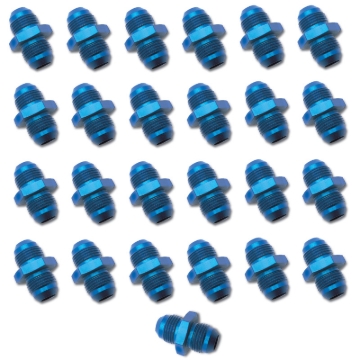 Picture of 6AN Flare Union Adapter Fitting With Blue Finish - 25 Pack