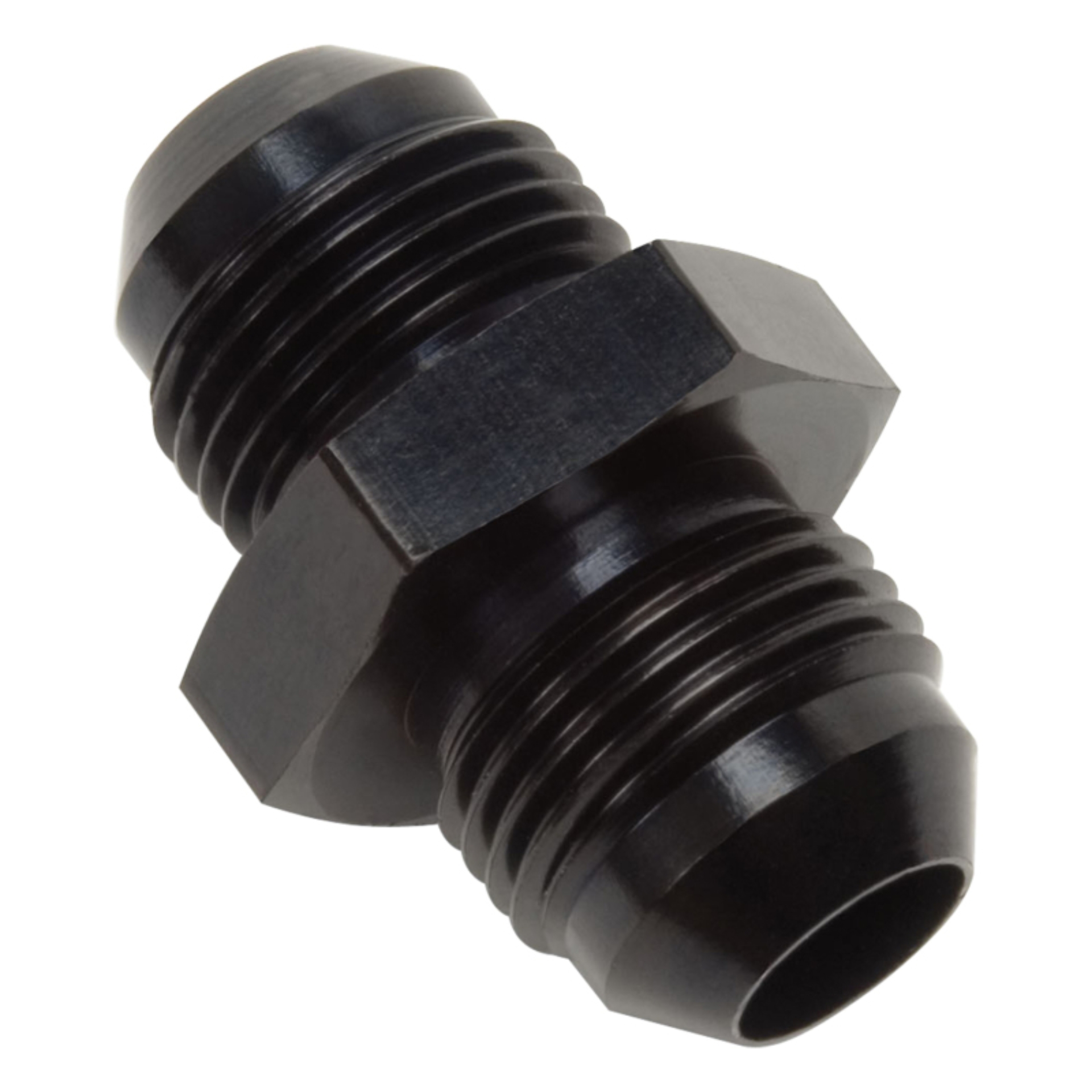 Picture of 10AN Flare Union Adapter Fitting With Black Finish