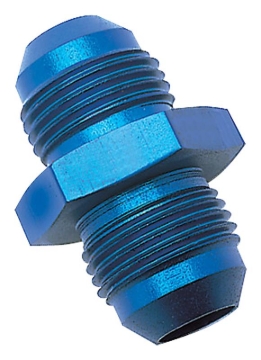 Picture of 12AN Flare Union Adapter Fitting With Blue Finish