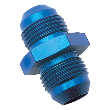 Picture of 16AN Flare Union Adapter Fitting With Blue Finish