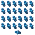 Picture of 6AN Flare Union Adapter Fitting With Blue Finish - 25 Pack