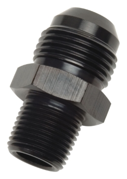 Picture of 4AN Straight Flare To 1/4" Pipe Adapter Fitting With Black Finish