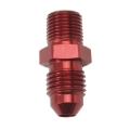 Picture of 4AN Flare To 1/8" NPT Straight Adapter Fitting with Red Finish