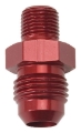 Picture of 6AN Flare To 1/8" NPT Straight Adapter Fitting with Red Finish