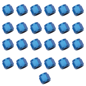 Picture of 6AN To 3/8" Tube Nut Adapter Fitting With Blue Finish - 25 Pack