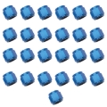 Picture of 6AN To 3/8" Tube Nut Adapter Fitting With Blue Finish - 25 Pack