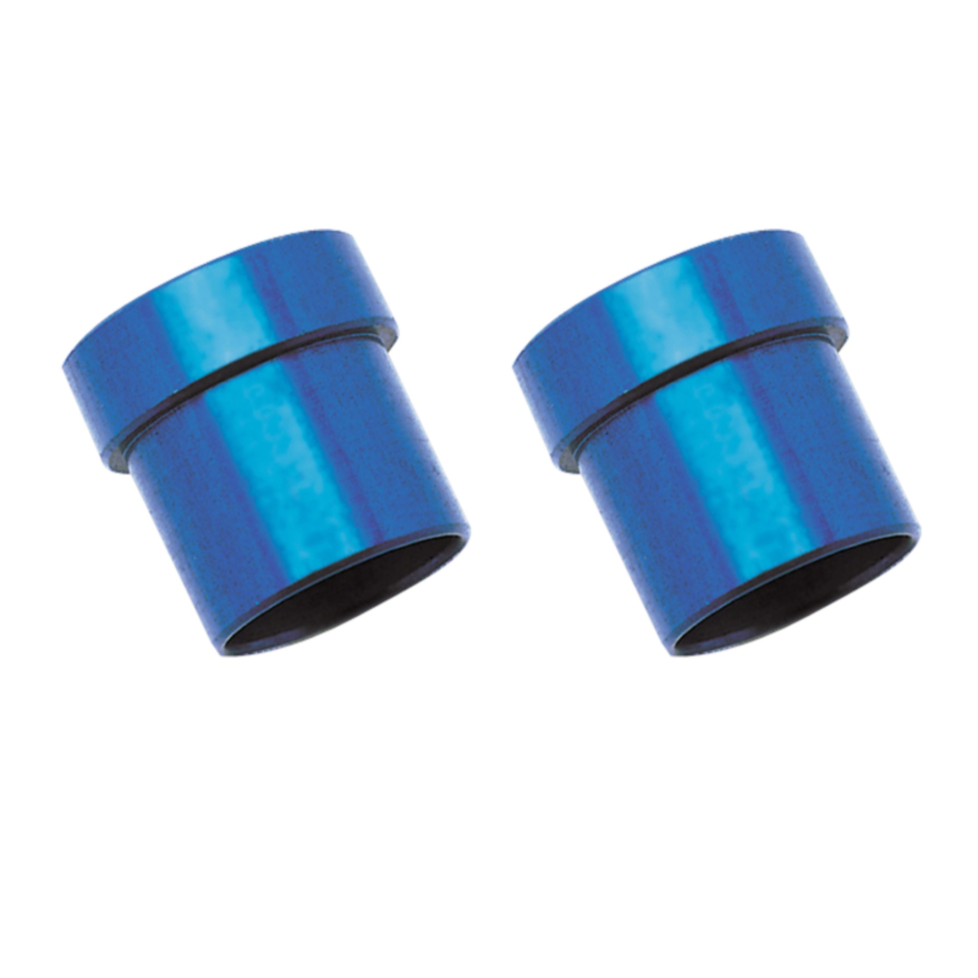 Picture of 6AN To 3/8" Tube Sleeve Adapter Fitting With Blue Finish - Pair