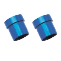 Picture of 8AN To 1/2" Tube Sleeve Adapter Fitting With Blue Finish - Pair