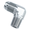 Picture of 3AN Stainless 90 Degree Flare To 1/8" Pipe Size With Zinc-Plated Finish