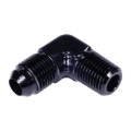 Picture of 6AN 90 Degree Flare To 1/4" Pipe Adapter Fitting With Black Finish