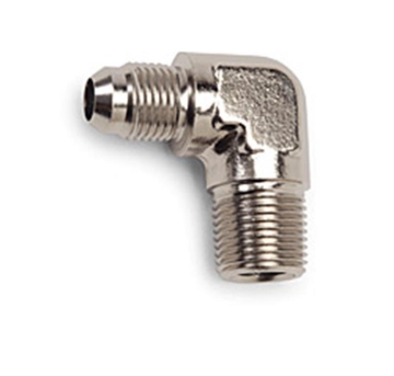 Picture of 6AN 90 Degree Flare To 3/8" Pipe Adapter Fitting With Endura Finish
