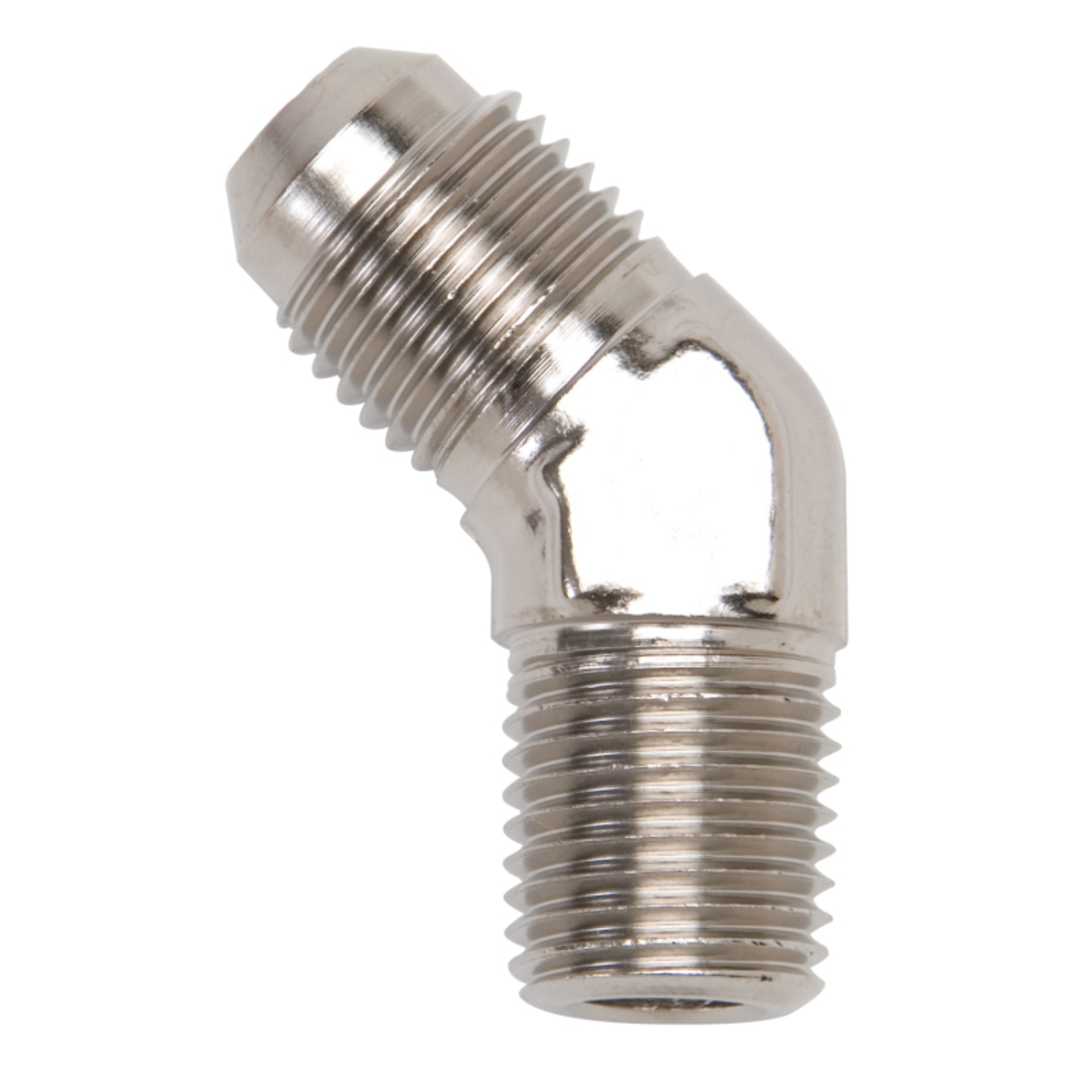 Picture of 3AN 45 Degree Flare To 1/8" Pipe Adapter Fitting With Endura Finish