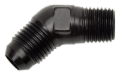 Picture of 4AN 45 Degree Flare To 1/8" Pipe Adapter Fitting With Black Finish