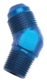 Picture of 12AN 45 Degree Flare To 3/4" Pipe Adapter Fitting With Blue Finish