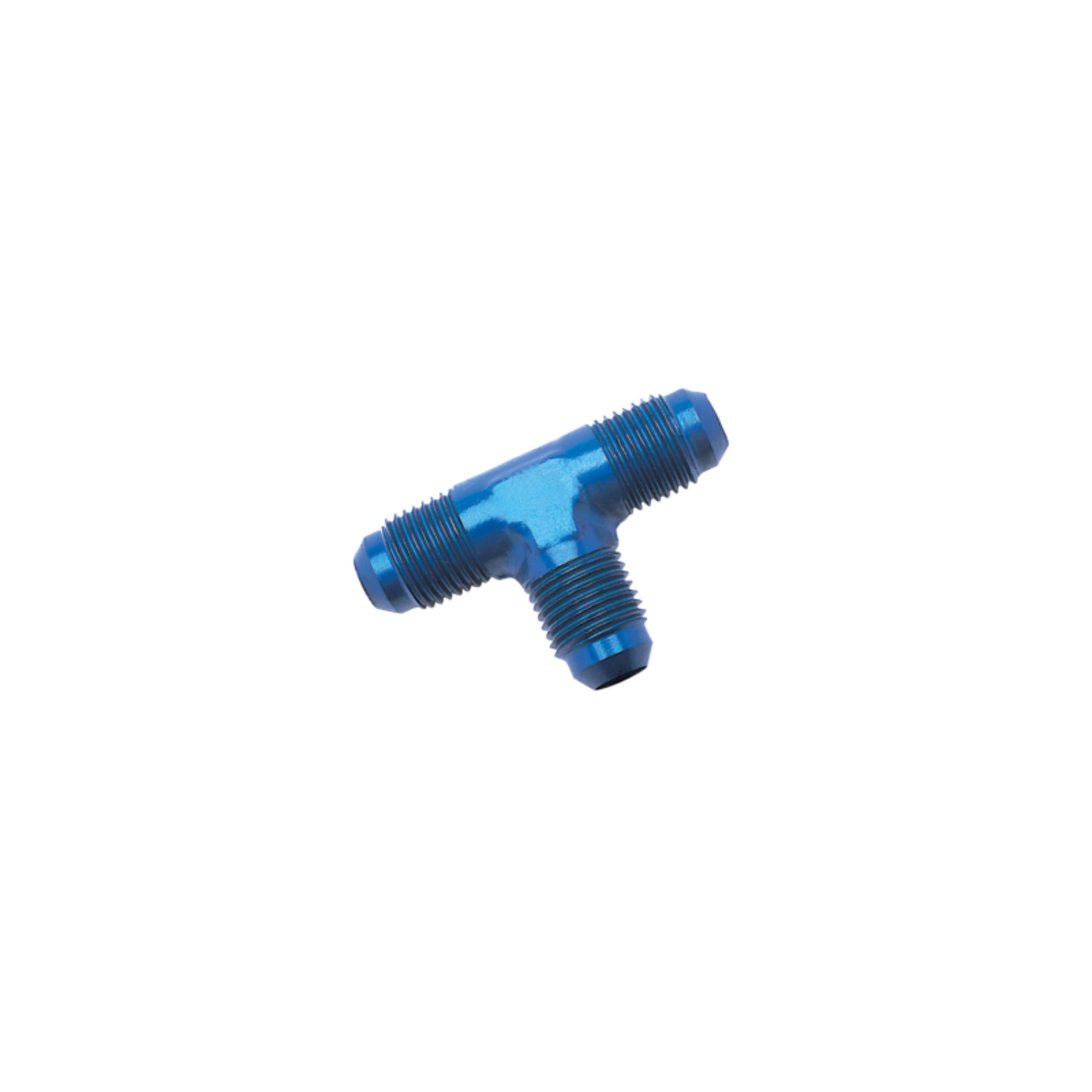 Picture of 6AN Flare Tee Adapter Fitting With Blue Finish