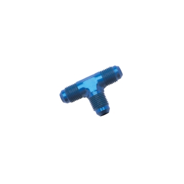 Picture of 6AN Flare Tee Adapter Fitting With Blue Finish