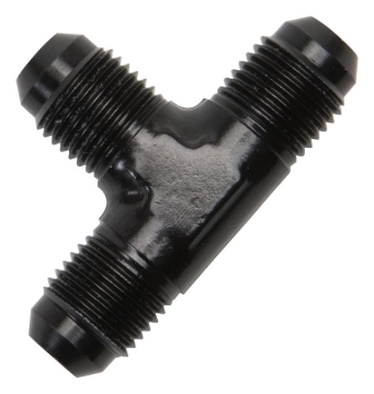 Picture of 8AN Flare Tee Adapter Fitting With Black Finish