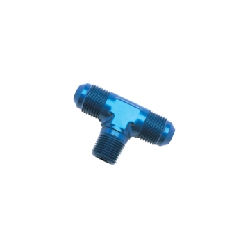 Picture of 3AN Flare To 1/8" Pipe Tee Adapter Fitting With Blue Finish