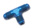 Picture of 6AN Flare Tee Adapter Fitting With Blue Finish