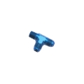 Picture of 12AN Flare To 3/4" Pipe Tee On Run Adapter Fitting With Blue Finish