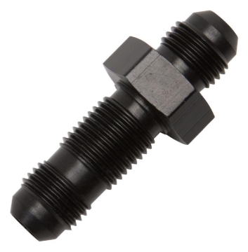 Picture of 8AN Straight Flare Bulkhead Adapter Fitting With Black Finish