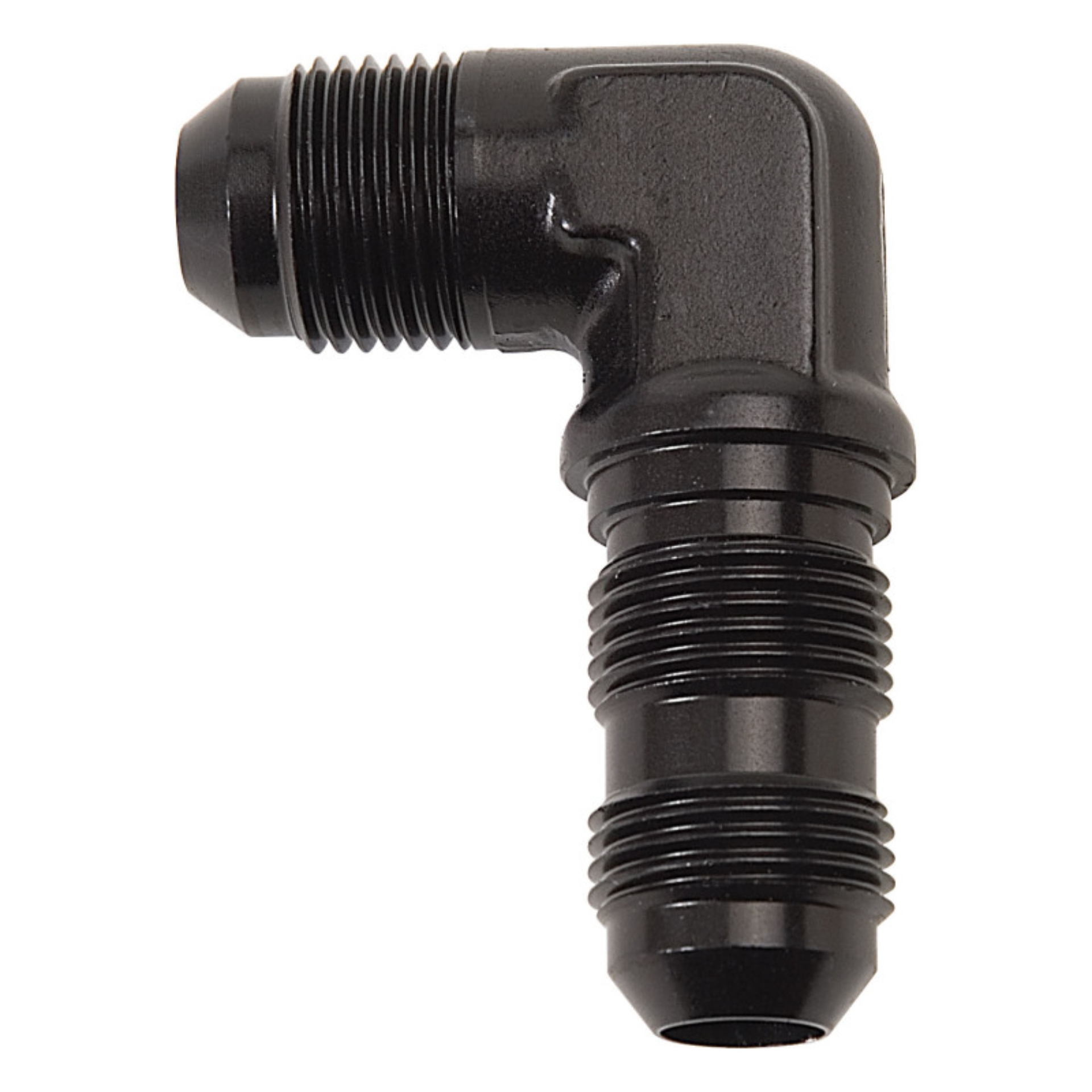 Picture of 8AN 90 Degree Flare Bulkhead Adapter Fitting With Black Finish
