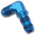 Picture of 4AN 90 Degree Flare Bulkhead Adapter Fitting With Blue Finish