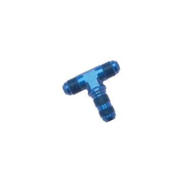 Picture of 10AN Flare Bulkhead Tee Adapter Fitting With Blue Finish