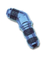 Picture of 6AN 45 Degree Flare Bulkhead Adapter Fitting With Blue Finish