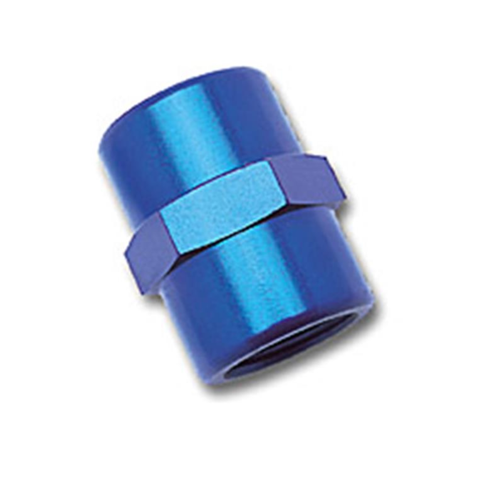 Picture of 3/8" Female Pipe Coupler Adapter Fitting With Blue Finish
