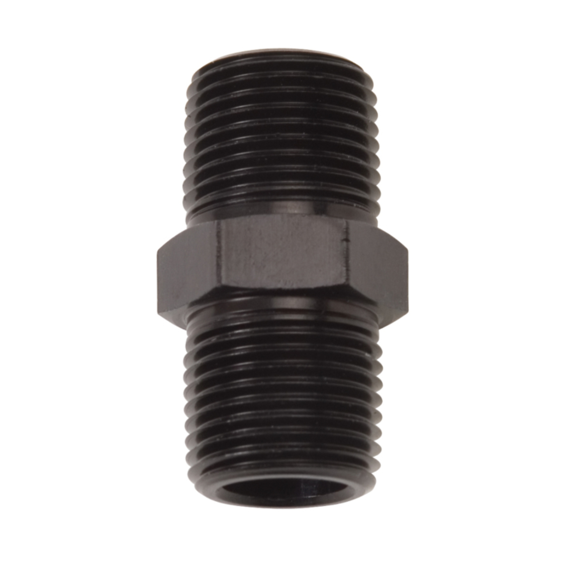 Picture of 3/8" Male Pipe Nipple Adapter Fitting With Black Finish