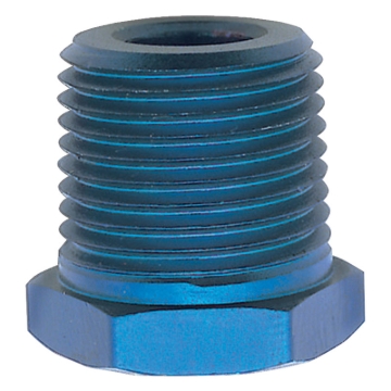 Picture of 3/4" Male To 1/2" Female Pipe Bushing Reducer Adapter Fitting With Blue Finish
