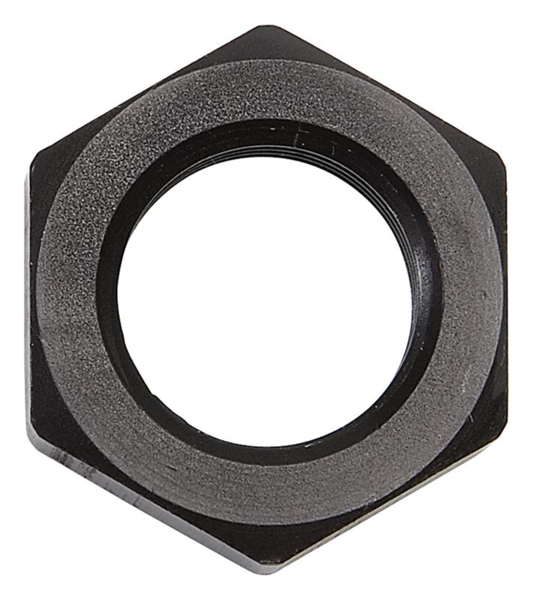 Picture of 6AN To 9/16" -18 Thread Bulkhead Nut Adapter Fitting With Black Finish