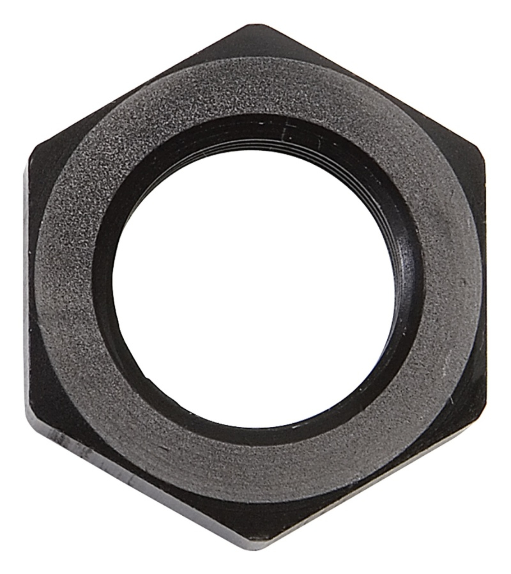 Picture of 8AN To 3/4" -16 Thread Bulkhead Nut Adapter Fitting With Black Finish