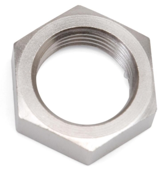 Picture of 12AN To 1 1/16" -12 Thread Bulkhead Nut Adapter Fitting With Endura Finish
