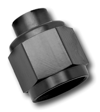 Picture of 6AN Flare Cap Adapter Fitting With Black Finish