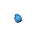 Picture of 8AN Flare Cap Adapter Fitting With Blue Finish
