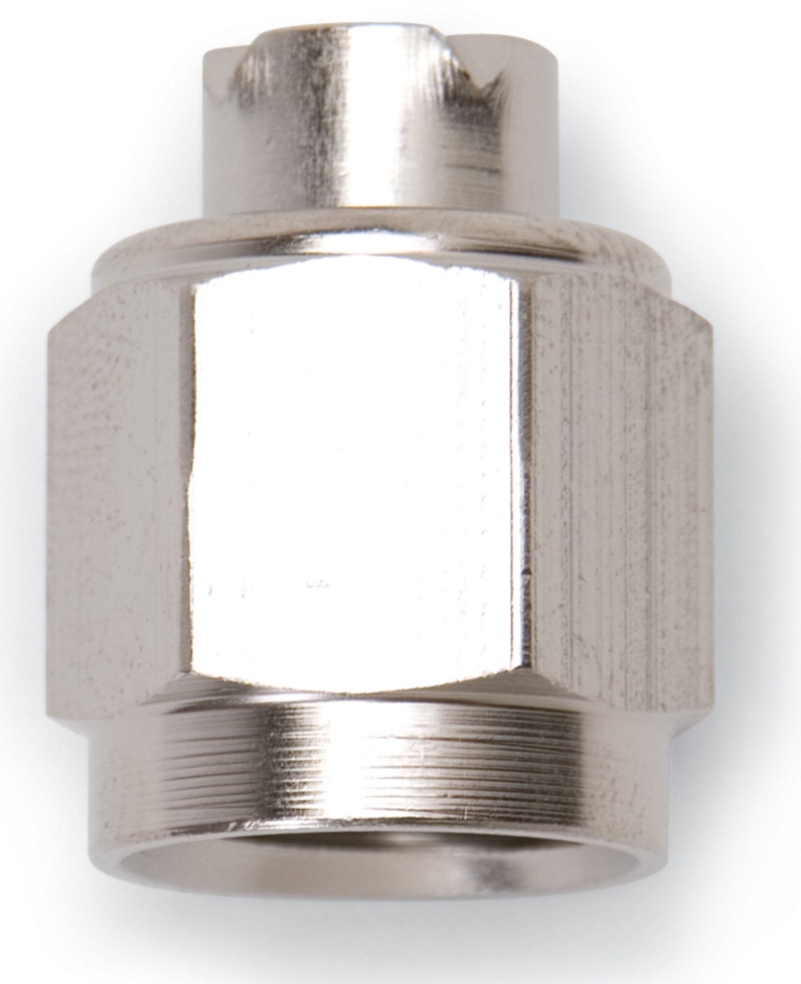 Picture of 10AN Flare Cap Adapter Fitting With Endura Finish