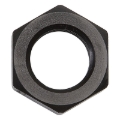 Picture of 12AN To 1 1/16" -12 Thread Bulkhead Nut Adapter Fitting With Black Finish