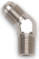 Picture of 6AN 45 Degree Flare To 3/8" Pipe Adapter Fitting With Endura Finish