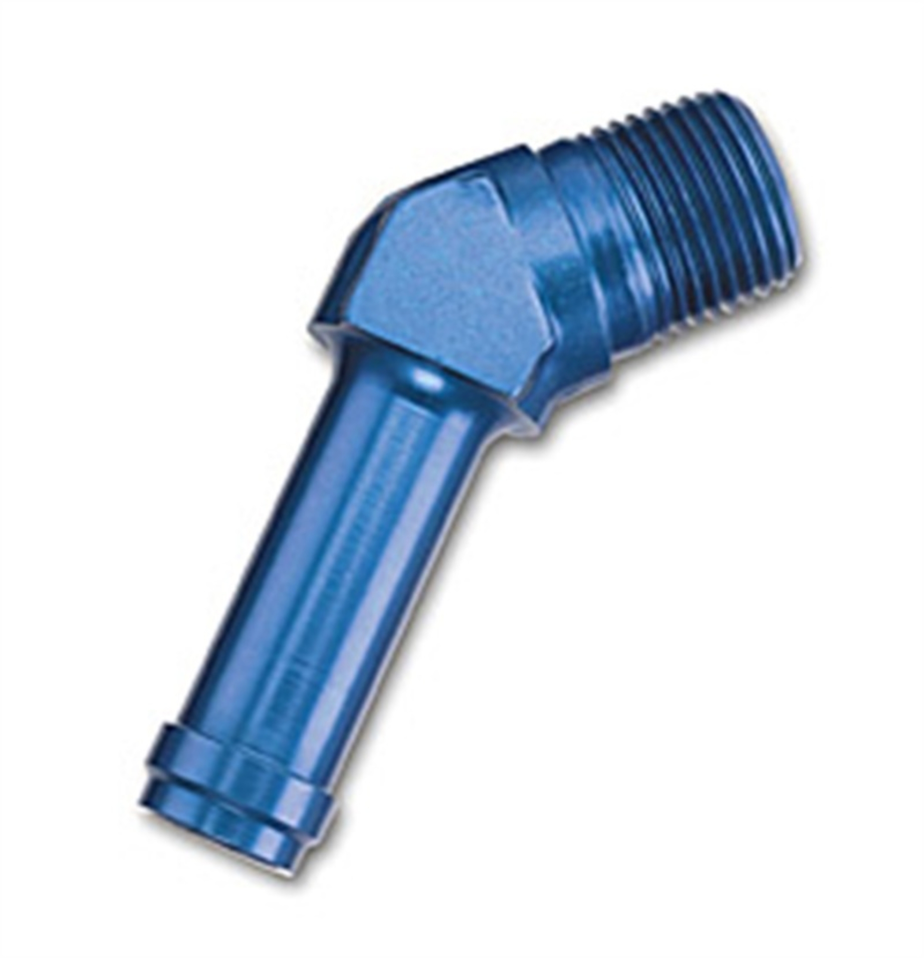 Picture of 6AN 45 Degree To 1/4" Pipe To 1/8" Tube Blue Finish