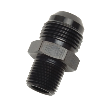 Picture of 10AN Straight Flare To 3/8" Pipe Adapter Fitting With Black Finish