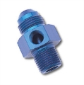 Picture of 6AN Flare To 3/8" Pipe Fuel Pressure Adapter With Blue Finish