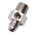 Picture of 8AN Flare To 3/8" Pipe Fuel Pressure Adapter With Endura Finish