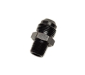 Picture of 10AN Straight Flare To 3/8" Pipe Adapter Fitting With Black Finish
