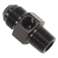 Picture of 6AN Flare To 3/8" Pipe Fuel Pressure Adapter With Black Finish