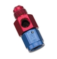 Picture of 6AN Fuel Pressure Takeoff Adapter, 1/8" NPT Side Port With Red/Blue Finish