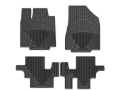 Picture of WeatherTech 05-06 Saab 9-2X Front and Rear Rubber Mats - Black